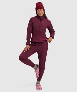 Women's Tribrid Grid Fleece Pullover Jacket 1/2 Zip