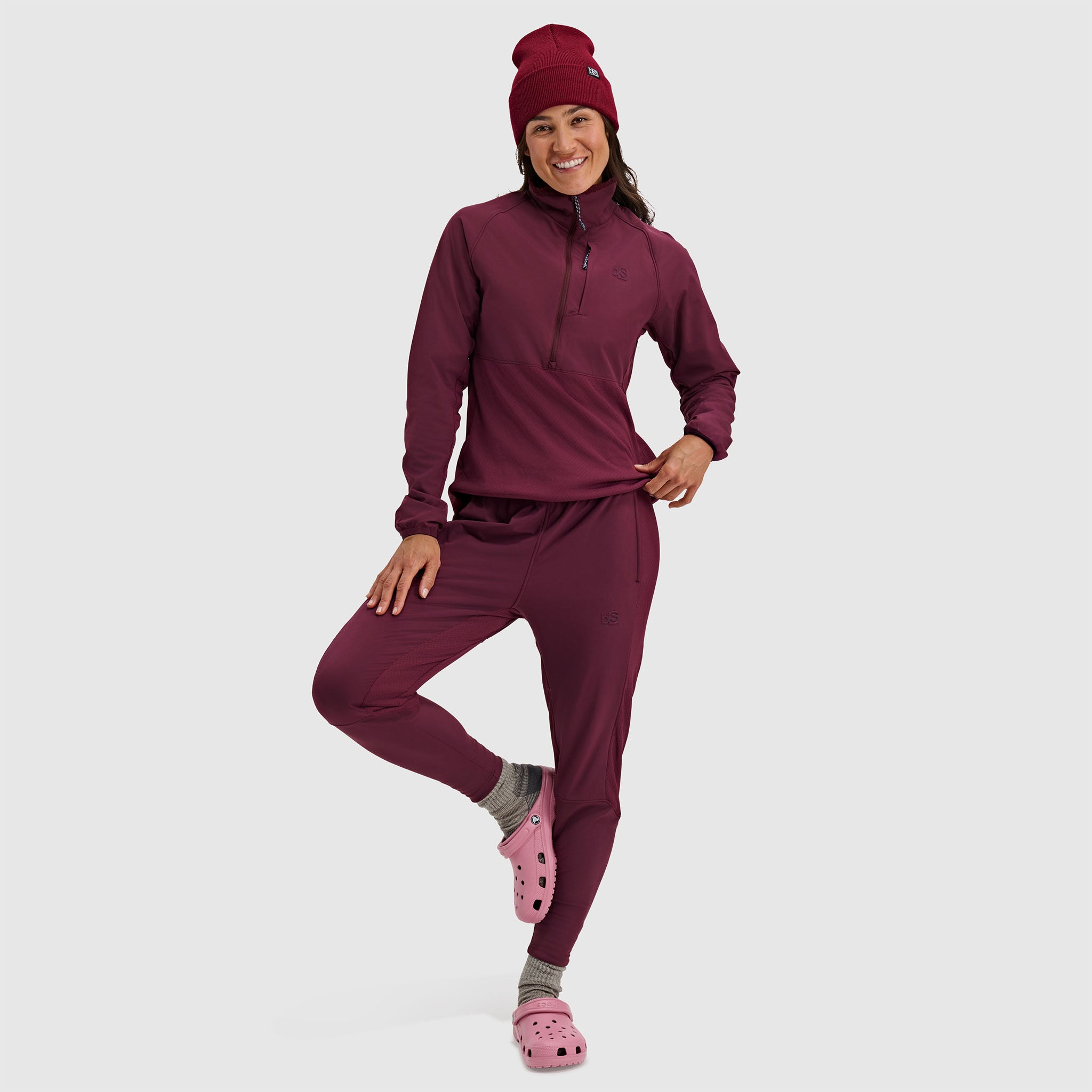 sm-image-06cdbd2933e64079c25c9480 Women's Tribrid Grid Fleece Pullover Jacket 1/2 Zip