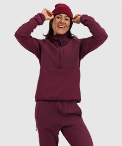 Women's Tribrid Grid Fleece Pullover Jacket 1/2 Zip
