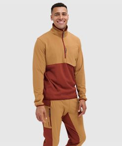 Men's Tribrid Grid Fleece Pullover Jacket 1/2 Zip