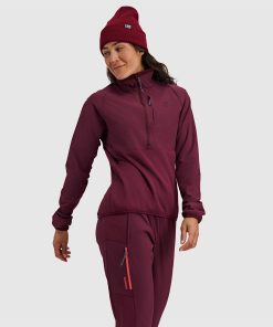 Women's Tribrid Grid Fleece Pullover Jacket 1/2 Zip