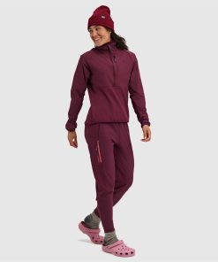 Women's Tribrid Grid Fleece Pullover Jacket 1/2 Zip