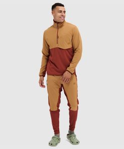Men's Tribrid Grid Fleece Pullover Jacket 1/2 Zip
