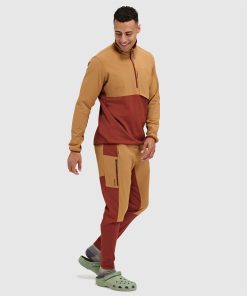 Men's Tribrid Grid Fleece Pullover Jacket 1/2 Zip