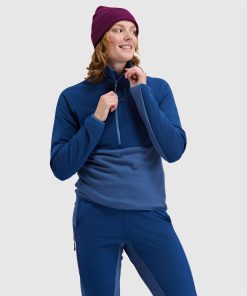 Women's Tribrid Grid Fleece Pullover Jacket 1/2 Zip