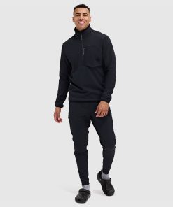 Men's Tribrid Grid Fleece Pullover Jacket 1/2 Zip