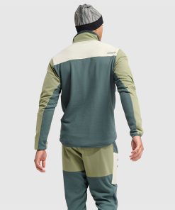 Men's Tribrid Grid Fleece Pullover Jacket 1/2 Zip